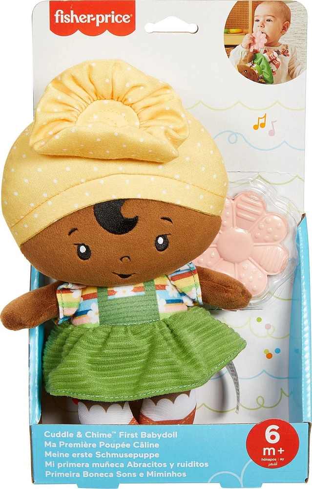 Fisher-Price Ma Première Poupée Cline avec fleur à mordiller