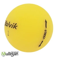 Mulligan - 12 Volvik Vimax 4A Recycled Used Golf Balls, Yellow