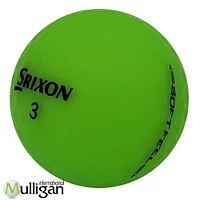 Mulligan - 12 Srixon Soft Feel - Matte - 4A Recycled Used Golf Balls, Green