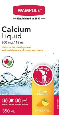 Wampole Calcium Liquid with Natural Citrus Flavour