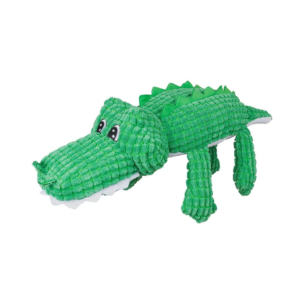 One Paw, Big Alligator Dog Toy, With Squeaker and Crinkle Paper Sound