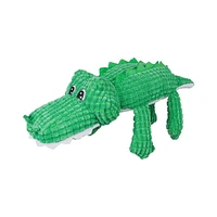 One Paw, Big Alligator Dog Toy, With Squeaker and Crinkle Paper Sound