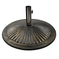 Island Umbrella 50-lb Classic Cast Iron Bronze Umbrella Base