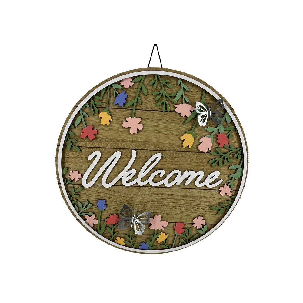 Way to Celebrate FLORAL WELCOME SIGN