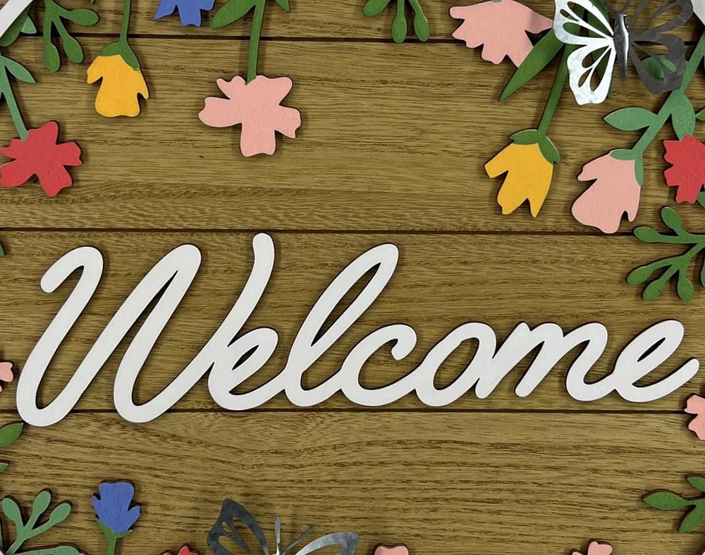 Way to Celebrate FLORAL WELCOME SIGN