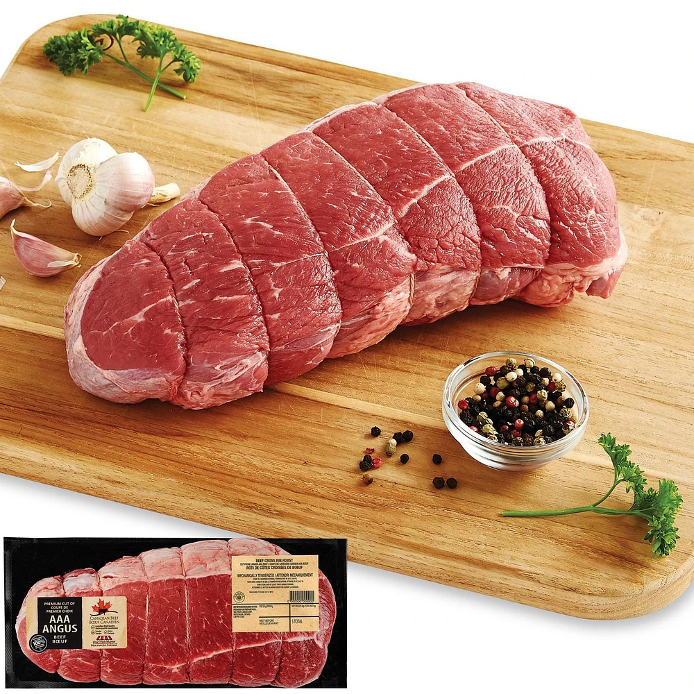 Beef Cross Rib Roast, Your Fresh Market, 1 Roast, AAA Angus Beef, 1.15 - 1.75 KG