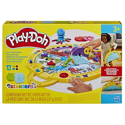 Play-Doh Fold and Go Playmat Starter Playset, Ages 3 and up