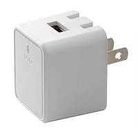 ONN ™ USB Foldable Wall Charger (White), Use with USB charging cables