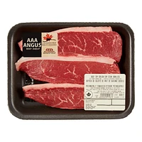 Bifteck de culotte de haut de surlonge, Mon marché fraîcheur, 3-6 Bifteck, Bœuf Angus AAA, 0.35 - 0.65 KG
