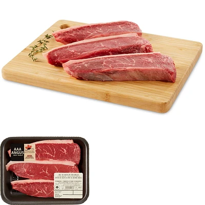 Bifteck de culotte de haut de surlonge, Mon marché fraîcheur, 3-6 Bifteck, Bœuf Angus AAA, 0.35 - 0.65 KG