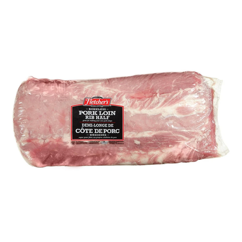 Fletchers Fresh Pork Boneless Half Loin, Variable weight, 3.00 - 3.31 kg