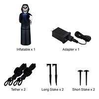 Occasions Airflowz Animated 6ft Inflatable Lurking Reaper w/ Red Eyes Lights