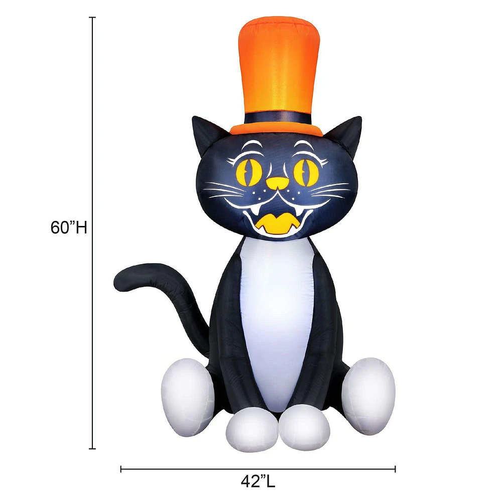 Occasions Airflowz 5ft Inflatable Black Cat