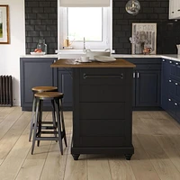 Dorel Living Kelsey Kitchen Island with 2 Stools