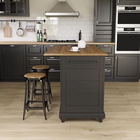 Dorel Living Kelsey Kitchen Island with 2 Stools