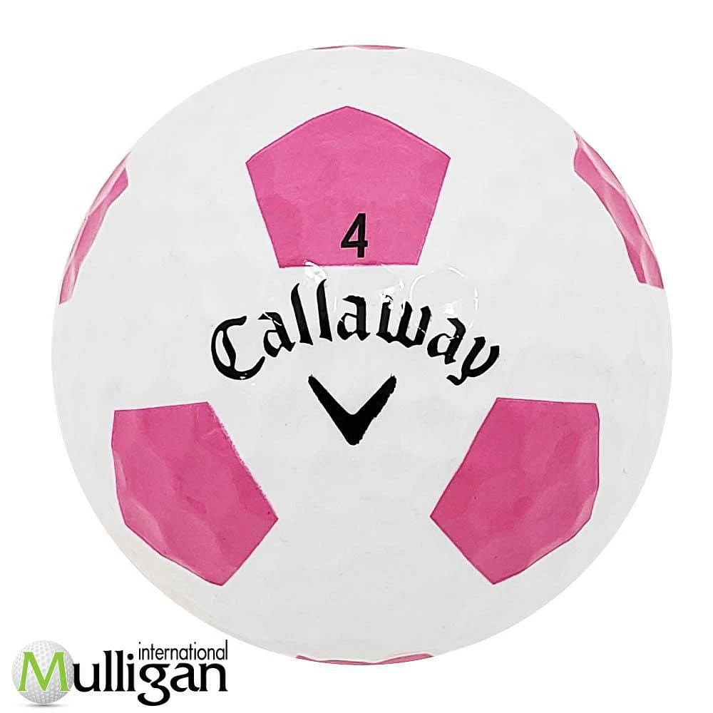 Mulligan - 60 Callaway Chrome Soft Truvis Pink logo 5A Recycled Used Golf Balls