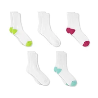 Lot de 10 paires de mi-chaussettes Athletic Works pour filles
