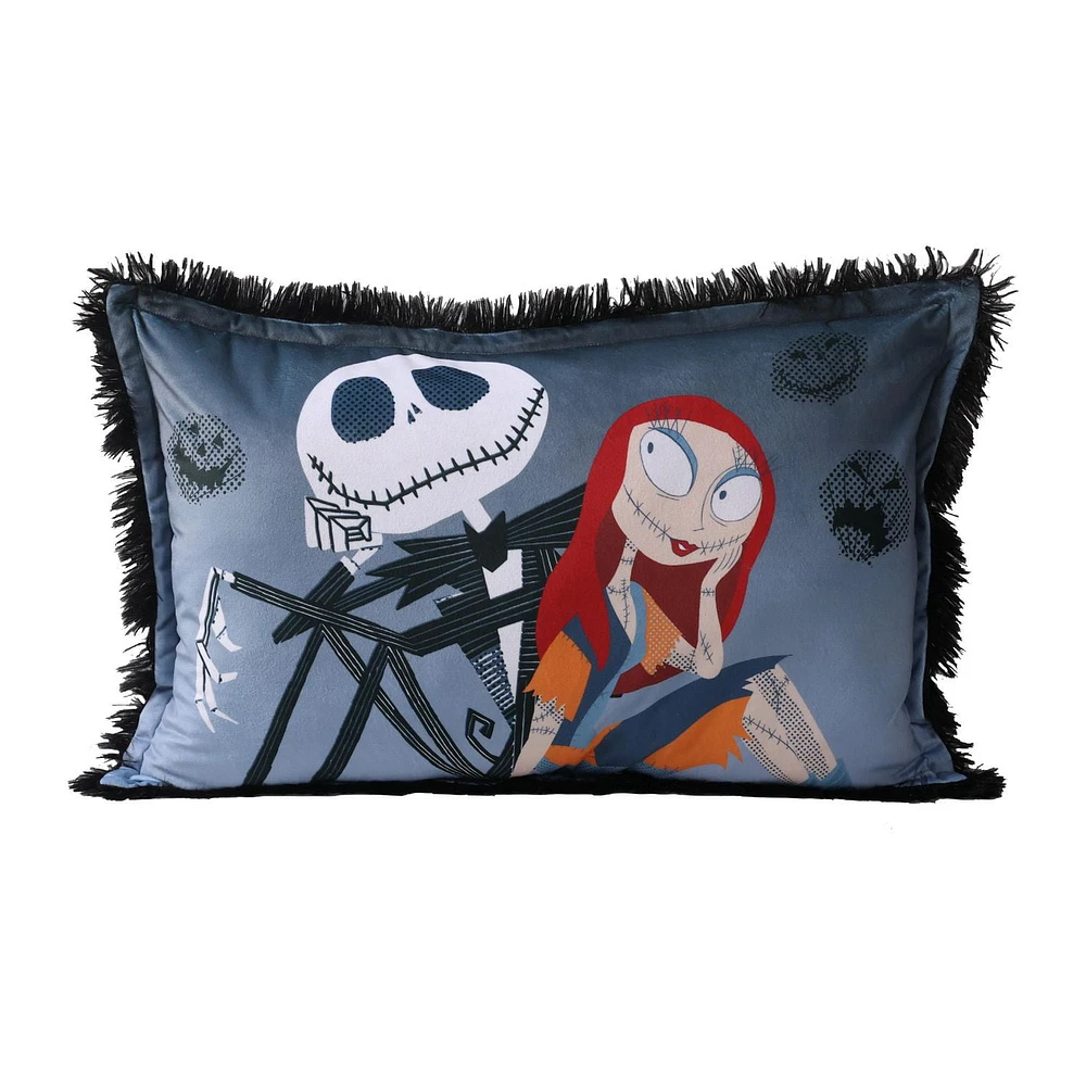 Nightmare Before Christmas Kids Jumbo Funky Fur Pillow, 20” x 30”