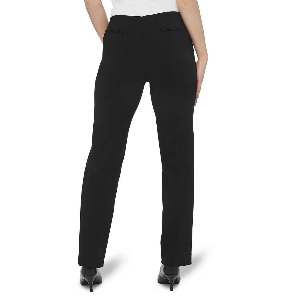 George Women's Pull on Comfort Bengaline Straight Dress Pant