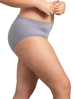 Fruit of the Loom 360 Stretch Seamless Low-Rise Brief Panty, 4-Pack, Sizes: 5-8