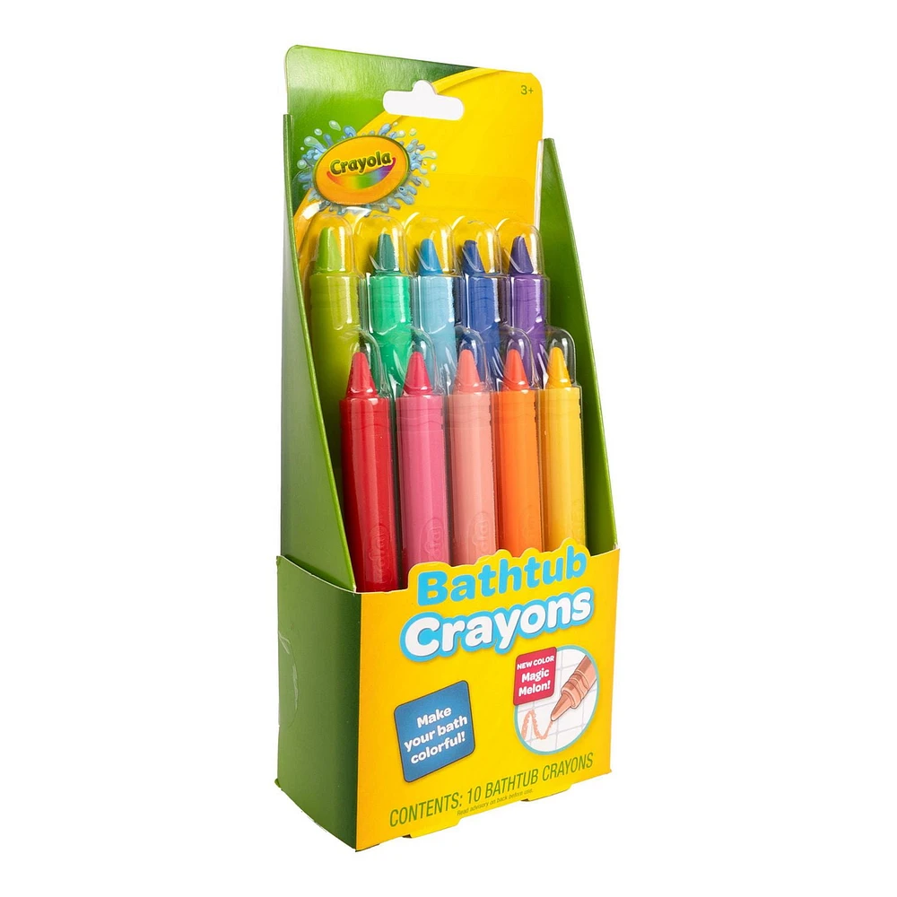 Pq 10 Crayons De Bain Crayola Colorez, créez et nettoyez