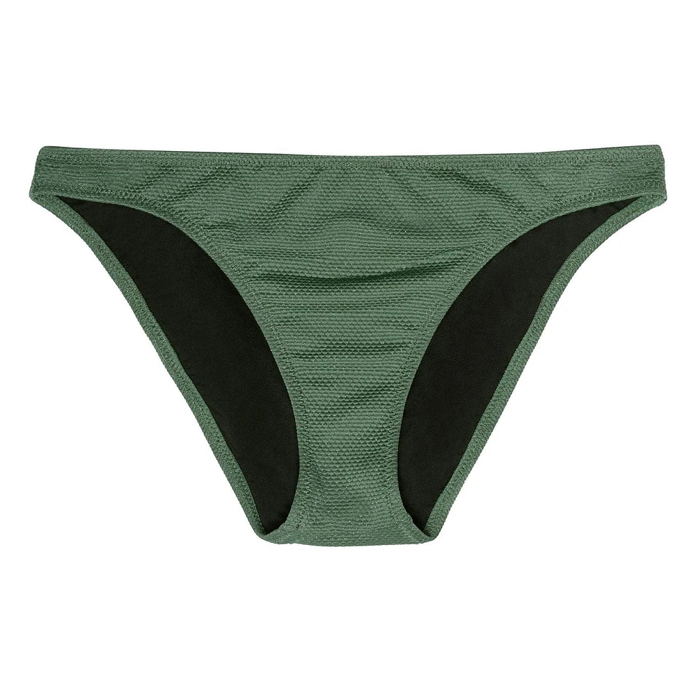 Summer Flirtt Bas de bikini taille basse en piqué lurex pour femme