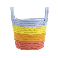 Way to Celebrate Easter D8.66X6.69"H/9.64"TH Round Rope Basket