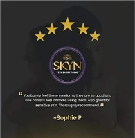 SKYN Elite Lot de 10 préservatifs ultra fins et ultra doux en polyisoprène synthétique, sans latex 10 conservateurs