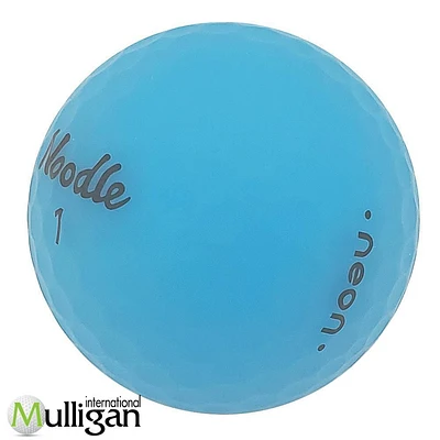 Mulligan - 60 Noodle Neon Matte Blue 5A Recycled Used Golf Balls, Blue