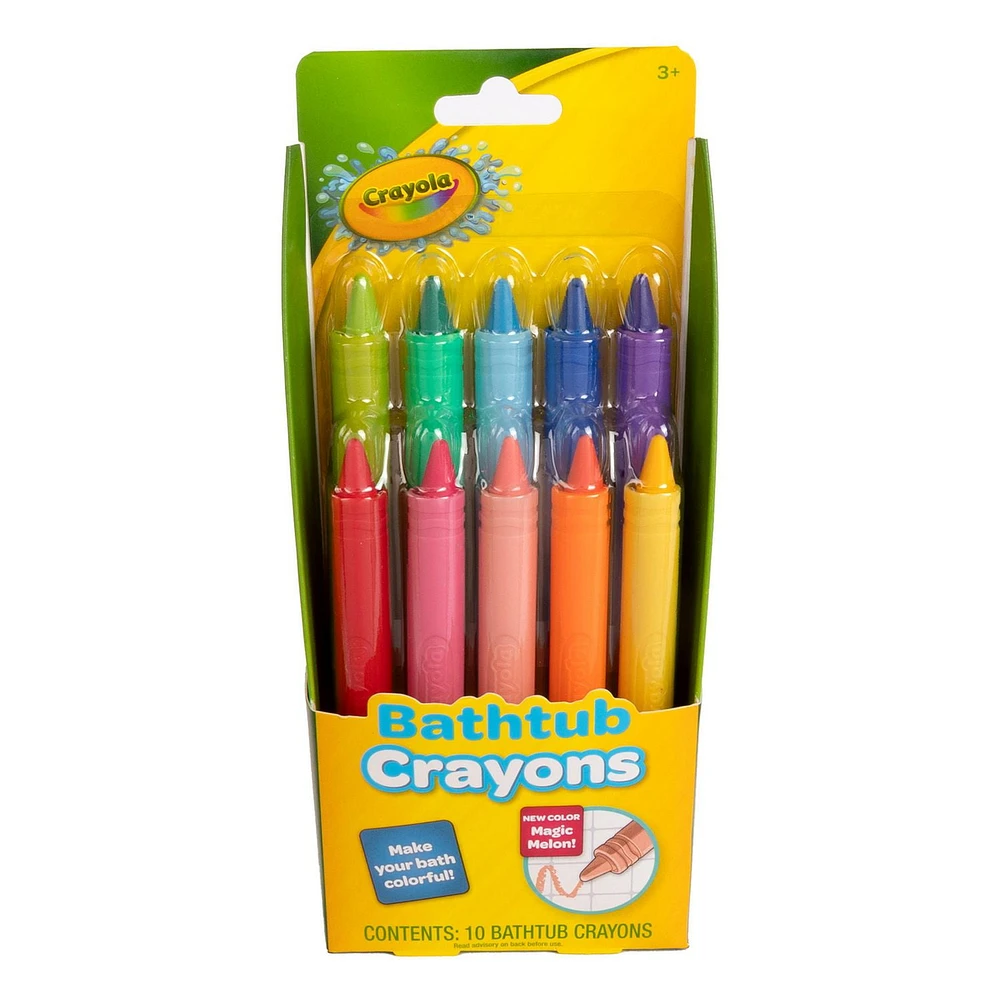 Pq 10 Crayons De Bain Crayola Colorez, créez et nettoyez