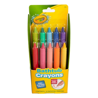 10pk Crayola Bathtub Crayons, Color, Create, and Clean