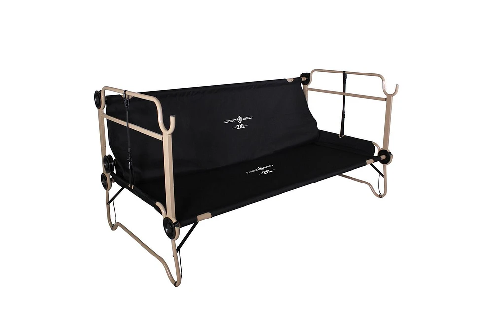 Disc-O-Bed® Bunking Camp Cot 2XL, 30507BO, Black