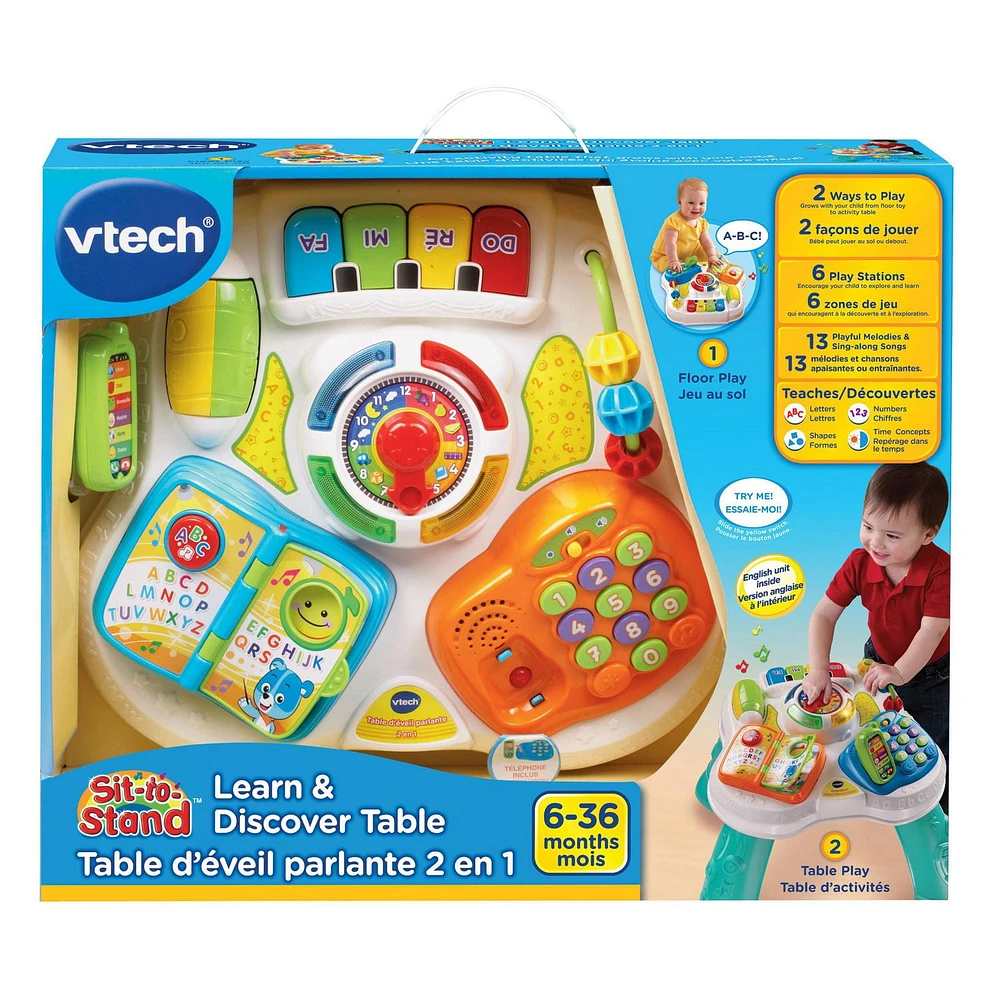 VTech® Sit-to-Stand™ Learn & Discover Table - French Version - (Walmart Exclusive)