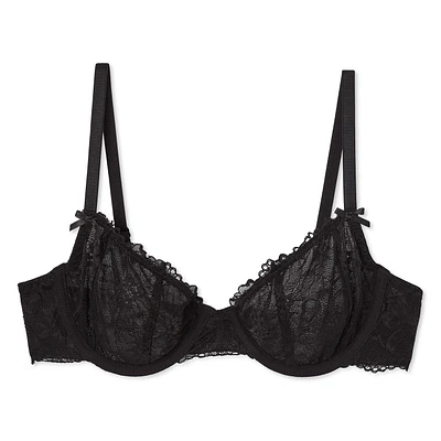 Soutien-gorge à armatures en dentelle George pour femme Tailles 34A-40D