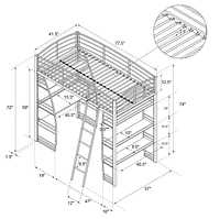 Studio Loft Bed