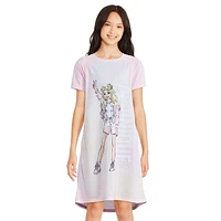 Chemise de nuit Barbie pour filles Tailles TP-G