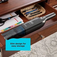 BLACK+DECKER dustbuster® AdvancedClean™ Slim Cordless Hand Vacuum, 12V Max, 12V MAX - Aspirateur à main sans fil mince.