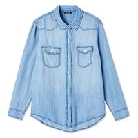 George Women's Denim Shirt, Sizes XS-XXL