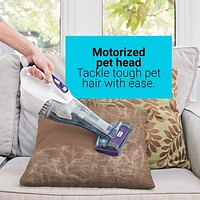 BLACK+DECKER Furbuster Cordless Pet Hand Vacuum - Motorized Pet Head & Anti-Tangle Brush, Black + Decker