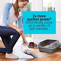 BLACK+DECKER Furbuster Cordless Pet Hand Vacuum - Motorized Pet Head & Anti-Tangle Brush, Black + Decker