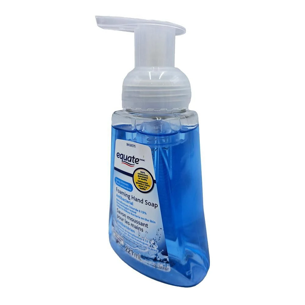 Equate Spring Showers Antibacterial Foaming Hand Soap- 221 ml, Foaming Hand Soap