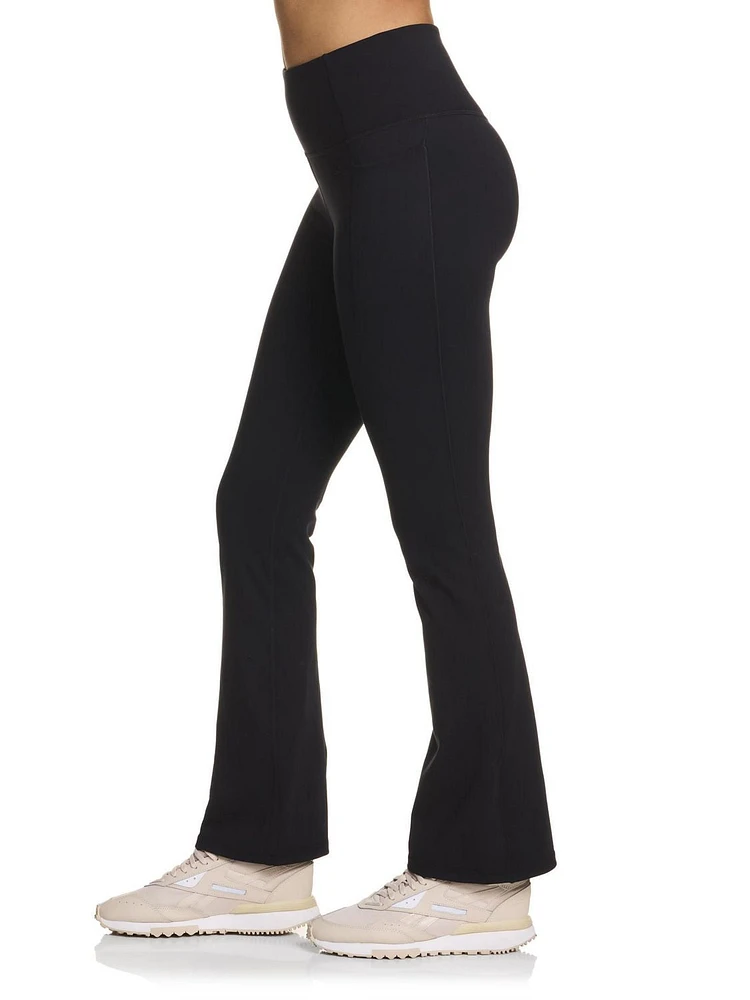 Reebok Legging évasé taille haute Reflex avec poches pour femmes
