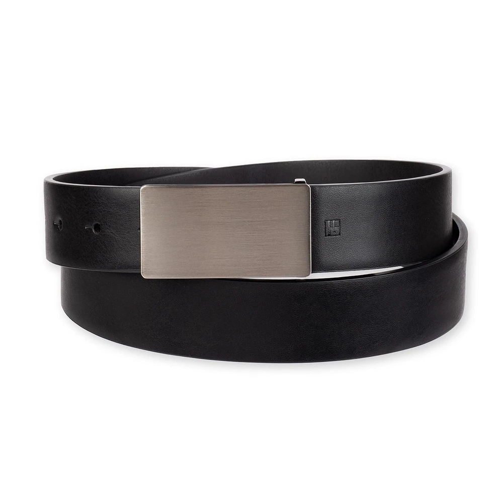 Tailored Flex by Haggar Men's Modern Plaque Buckle Stretch Belt