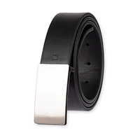 Tailored Flex by Haggar Men's Modern Plaque Buckle Stretch Belt