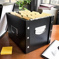 Snap-N-Store Letter Size File Box, Black