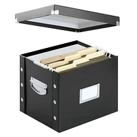 Snap-N-Store Letter Size File Box, Black