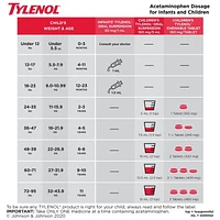 Tylenol Médicament pour enfants 2-11 ans; soulage fièvre et douleur, suspension orale d’acétaminophène à 160 mg/5 ml, banane et fraise 100 ml