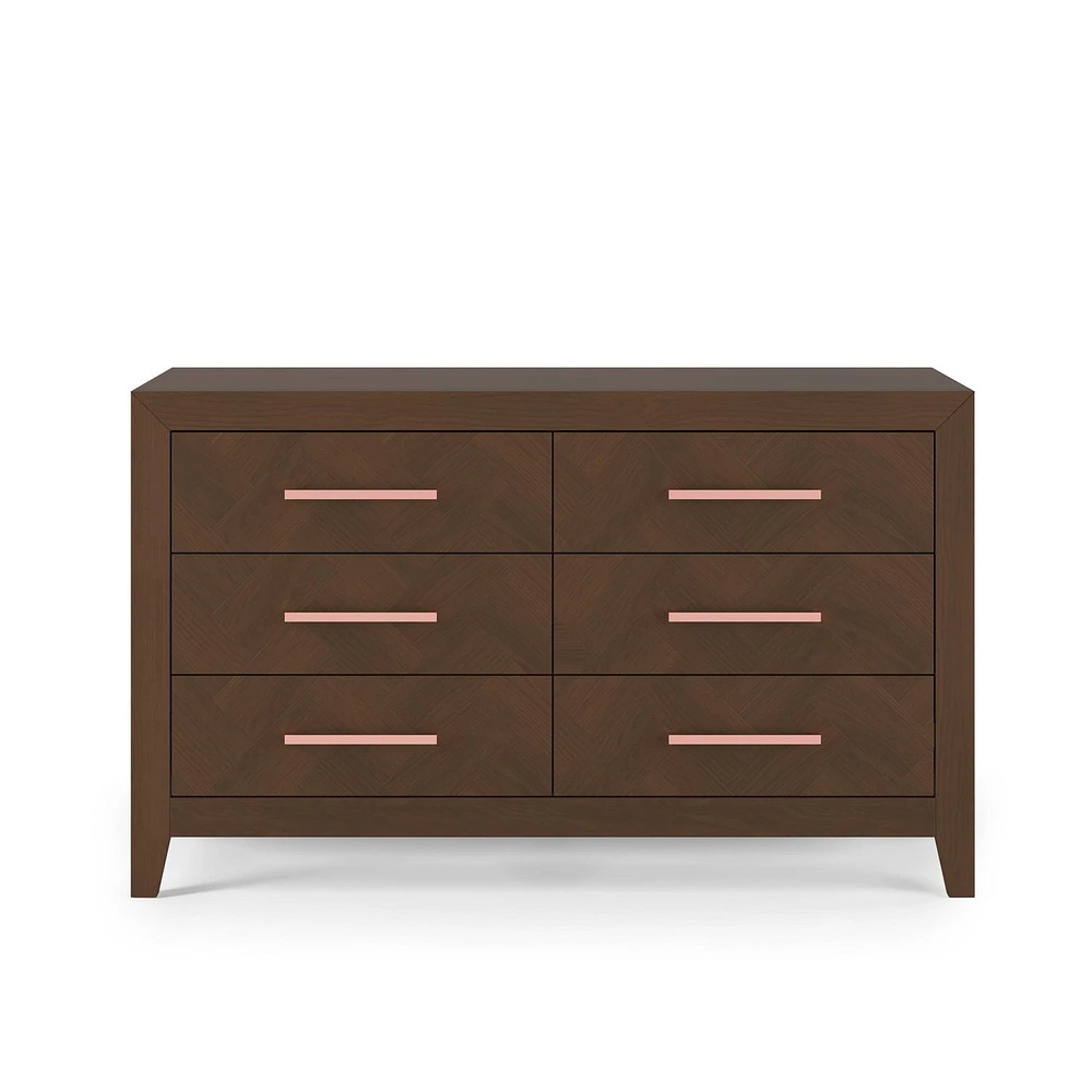 Child Craft Commode double à 6 tiroirs Kieran