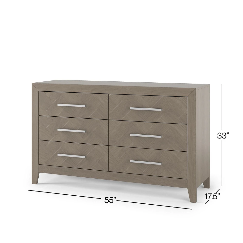 Child Craft Kieran 6 Drawer Double Dresser