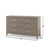 Child Craft Kieran 6 Drawer Double Dresser